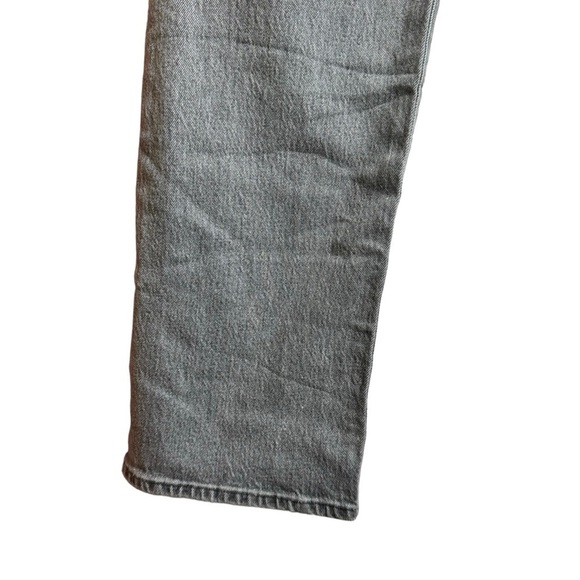 Levi's 501 Original Fit Grey Straight Leg Retro Rigid Denim Jeans Button Fly 36 - Picture 10 of 16